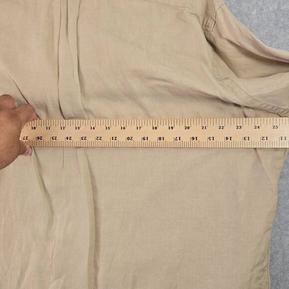 Polo Ralph Lauren Shirt Mens XL Silk Linen Button Down Long Sleeve Polo Classic - Picture 6 of 10